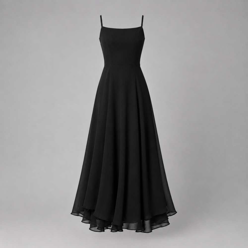 Camille | Women's Wedding Guest Elegant Square Neck Midi Dress