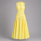 Elodie | Women's Sleeveless Lace Midi Wedding Guest Dress