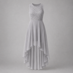 Madeline | Women's Wedding Guest Elegant High-Low Dress