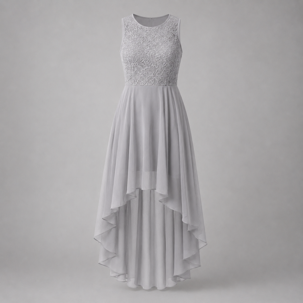 Madeline | Women's Wedding Guest Elegant High-Low Dress