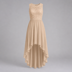 Madeline | Women's Wedding Guest Elegant High-Low Dress