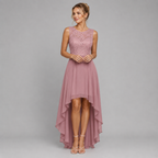 Madeline | Women's Wedding Guest Elegant High-Low Dress