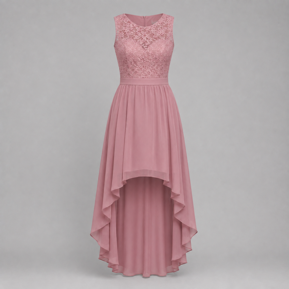 Madeline | Women's Wedding Guest Elegant High-Low Dress