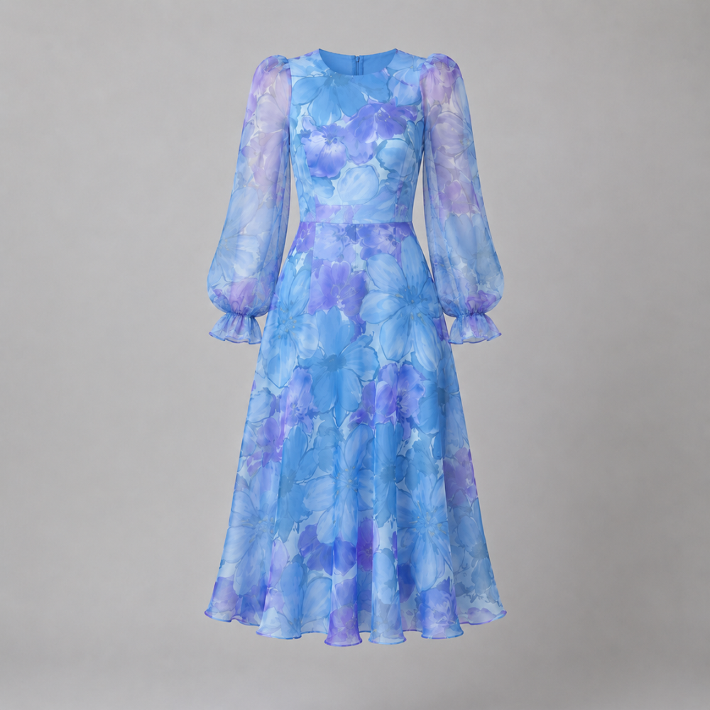 Rosalie | Women's Wedding Guest Formal Floral Midi Dress