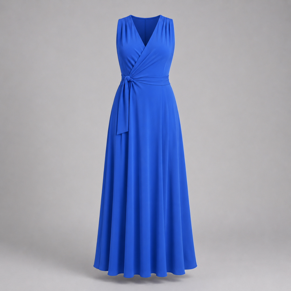 Selena | Women's Wedding Guest Elegant Wrap Maxi Dress