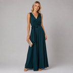 Selena | Women's Wedding Guest Elegant Wrap Maxi Dress