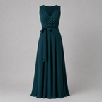 Selena | Women's Wedding Guest Elegant Wrap Maxi Dress