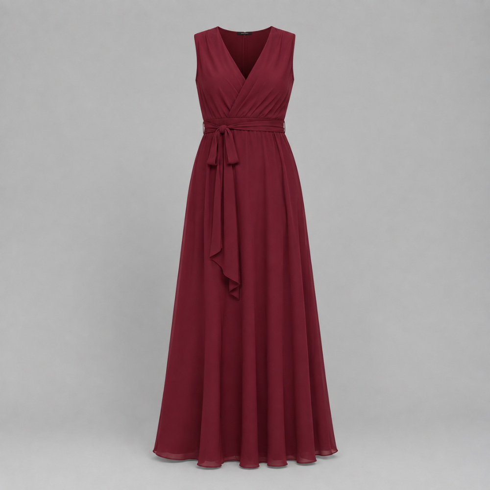 Selena | Women's Wedding Guest Elegant Wrap Maxi Dress