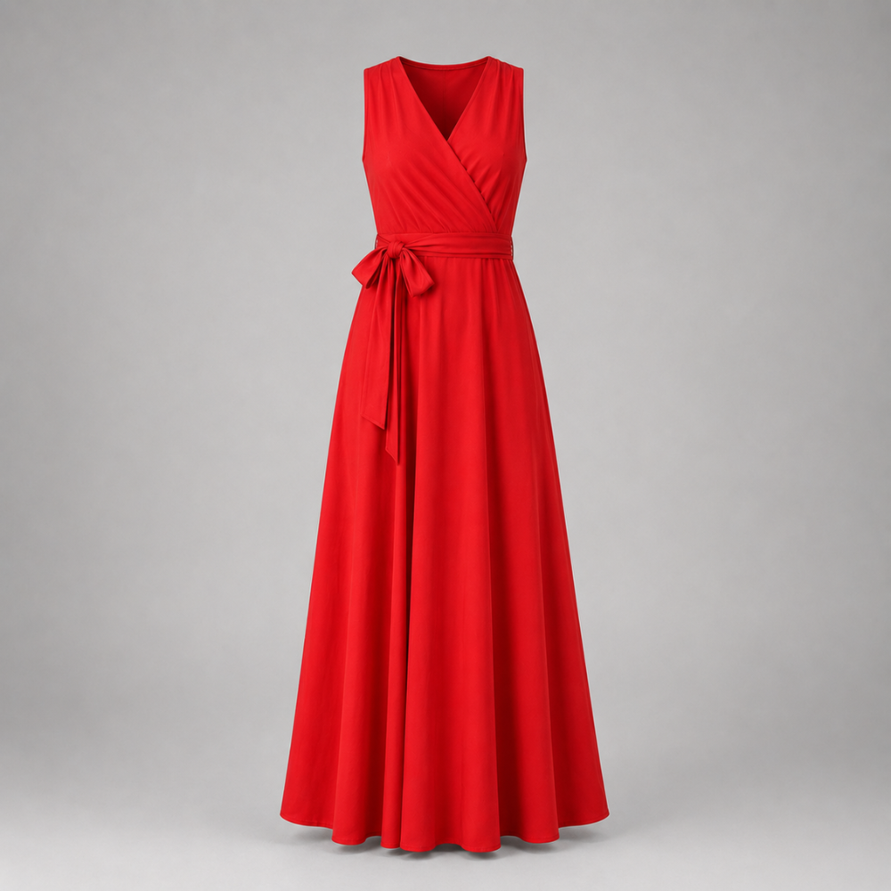 Selena | Women's Wedding Guest Elegant Wrap Maxi Dress